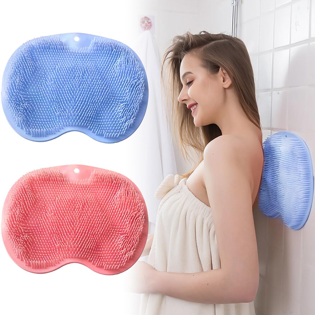 Premium Silicone Foot Scrubber Bath Pad for Deep Cleaning, and Foot Massage