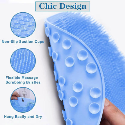 Premium Silicone Foot Scrubber Bath Pad for Deep Cleaning, and Foot Massage